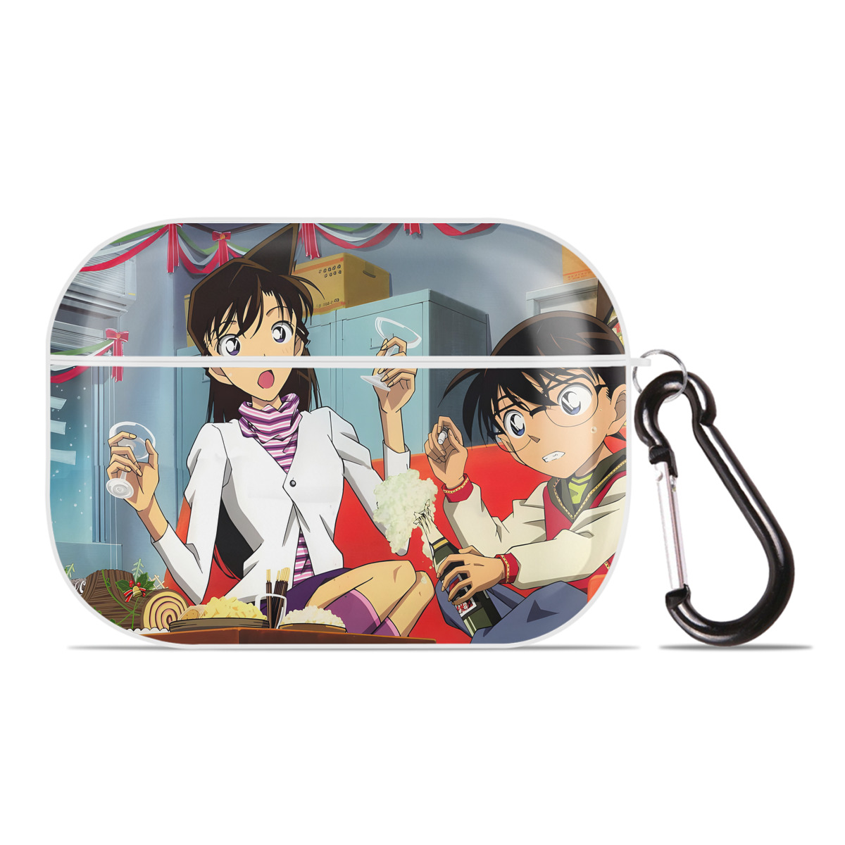 （画像用） 名探偵コナン Detective Conan 【AirPods Pro用】ハードシェル保護ケース 耐衝撃・防指紋・カラビナ付き商品仕様