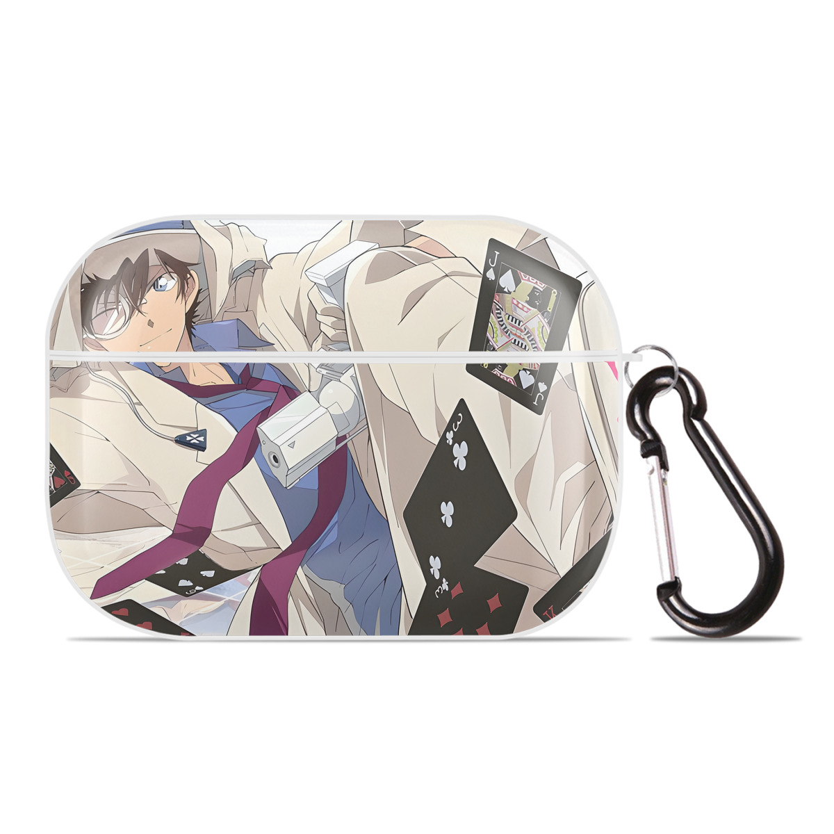 （画像用） 名探偵コナン Detective Conan 【AirPods Pro用】ハードシェル保護ケース 耐衝撃・防指紋・カラビナ付き商品仕様