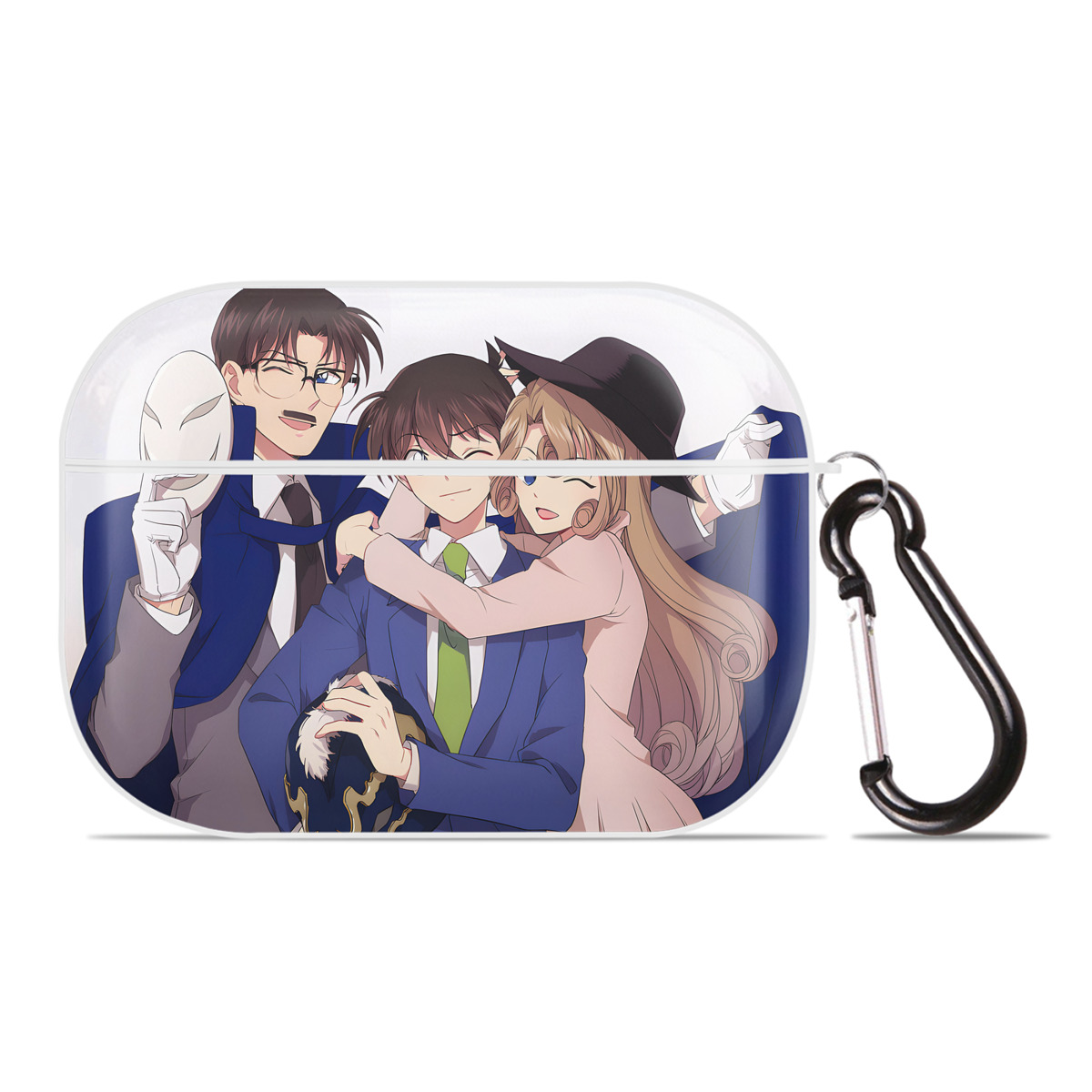 （画像用） 名探偵コナン Detective Conan 【AirPods Pro用】ハードシェル保護ケース 耐衝撃・防指紋・カラビナ付き商品仕様