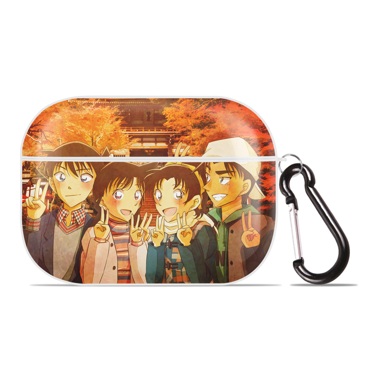 （画像用） 名探偵コナン Detective Conan 【AirPods Pro用】ハードシェル保護ケース 耐衝撃・防指紋・カラビナ付き商品仕様