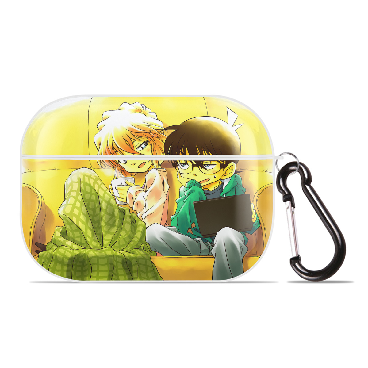 （画像用） 名探偵コナン Detective Conan 【AirPods Pro用】ハードシェル保護ケース 耐衝撃・防指紋・カラビナ付き商品仕様