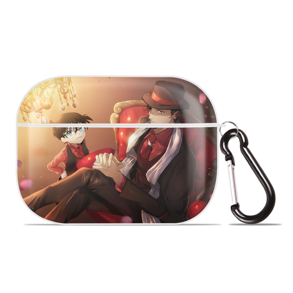 （画像用） 名探偵コナン Detective Conan 【AirPods Pro用】ハードシェル保護ケース 耐衝撃・防指紋・カラビナ付き商品仕様