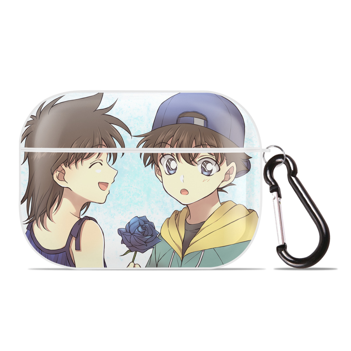 （画像用） 名探偵コナン Detective Conan 【AirPods Pro用】ハードシェル保護ケース 耐衝撃・防指紋・カラビナ付き商品仕様