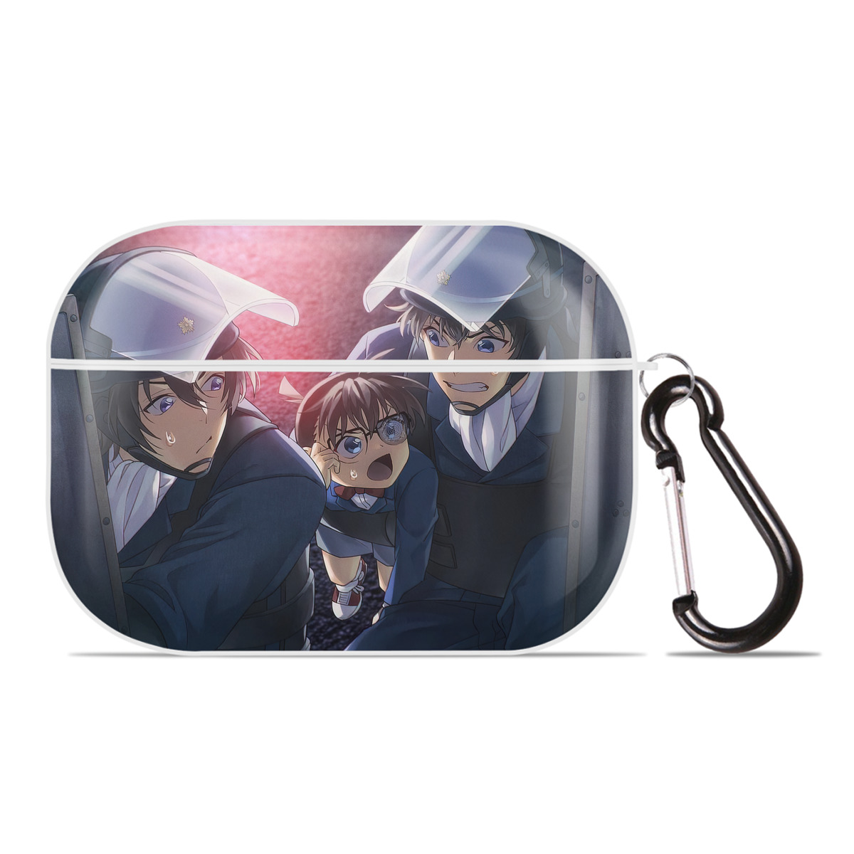 （画像用） 名探偵コナン Detective Conan 【AirPods Pro用】ハードシェル保護ケース 耐衝撃・防指紋・カラビナ付き商品仕様
