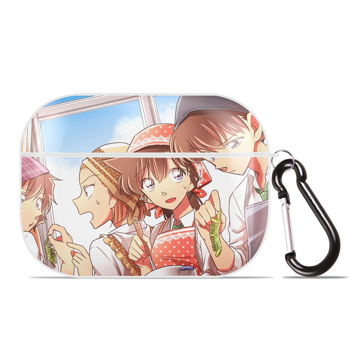 （画像用） 名探偵コナン Detective Conan 【AirPods Pro用】ハードシェル保護ケース 耐衝撃・防指紋・カラビナ付き商品仕様