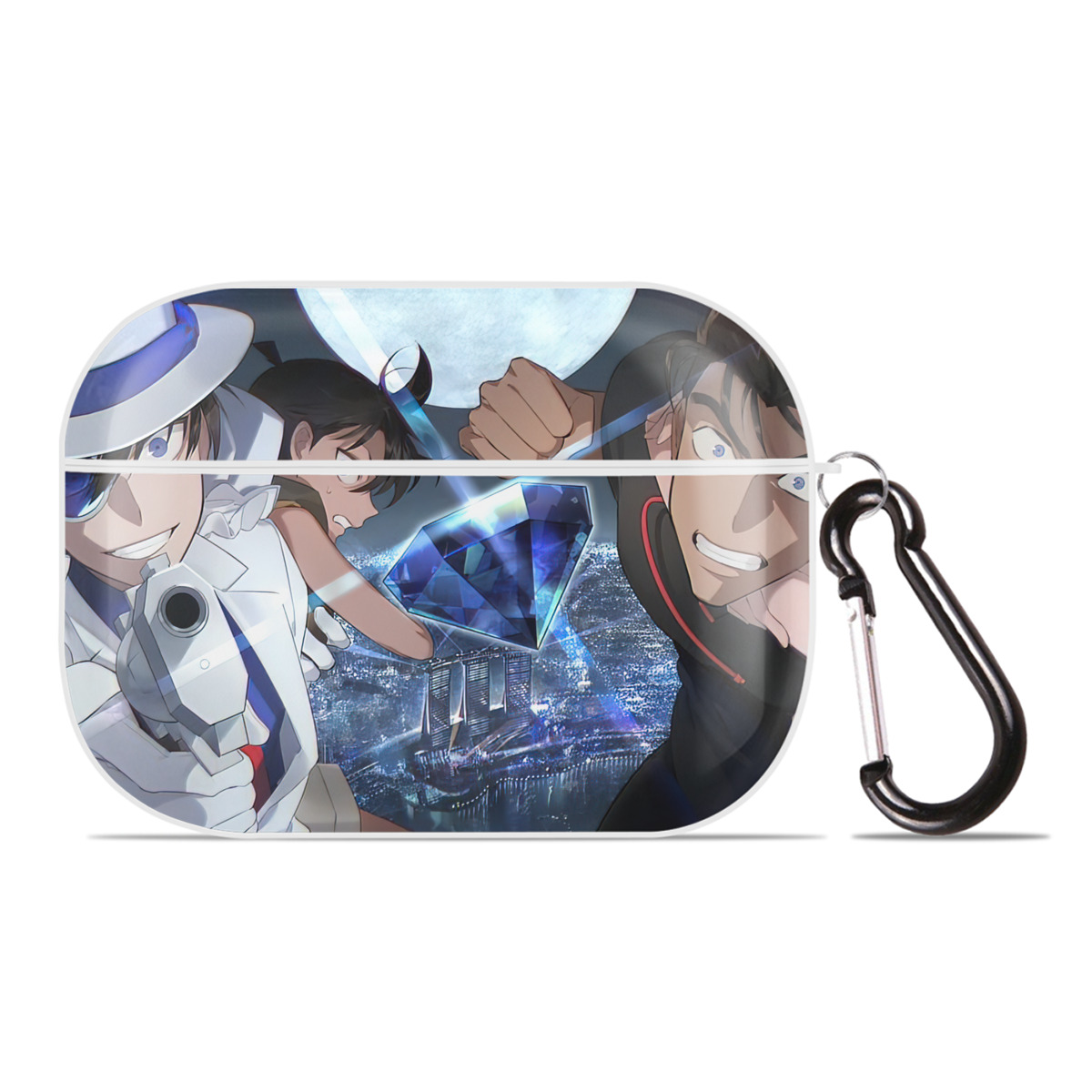 （画像用） 名探偵コナン Detective Conan 【AirPods Pro用】ハードシェル保護ケース 耐衝撃・防指紋・カラビナ付き商品仕様