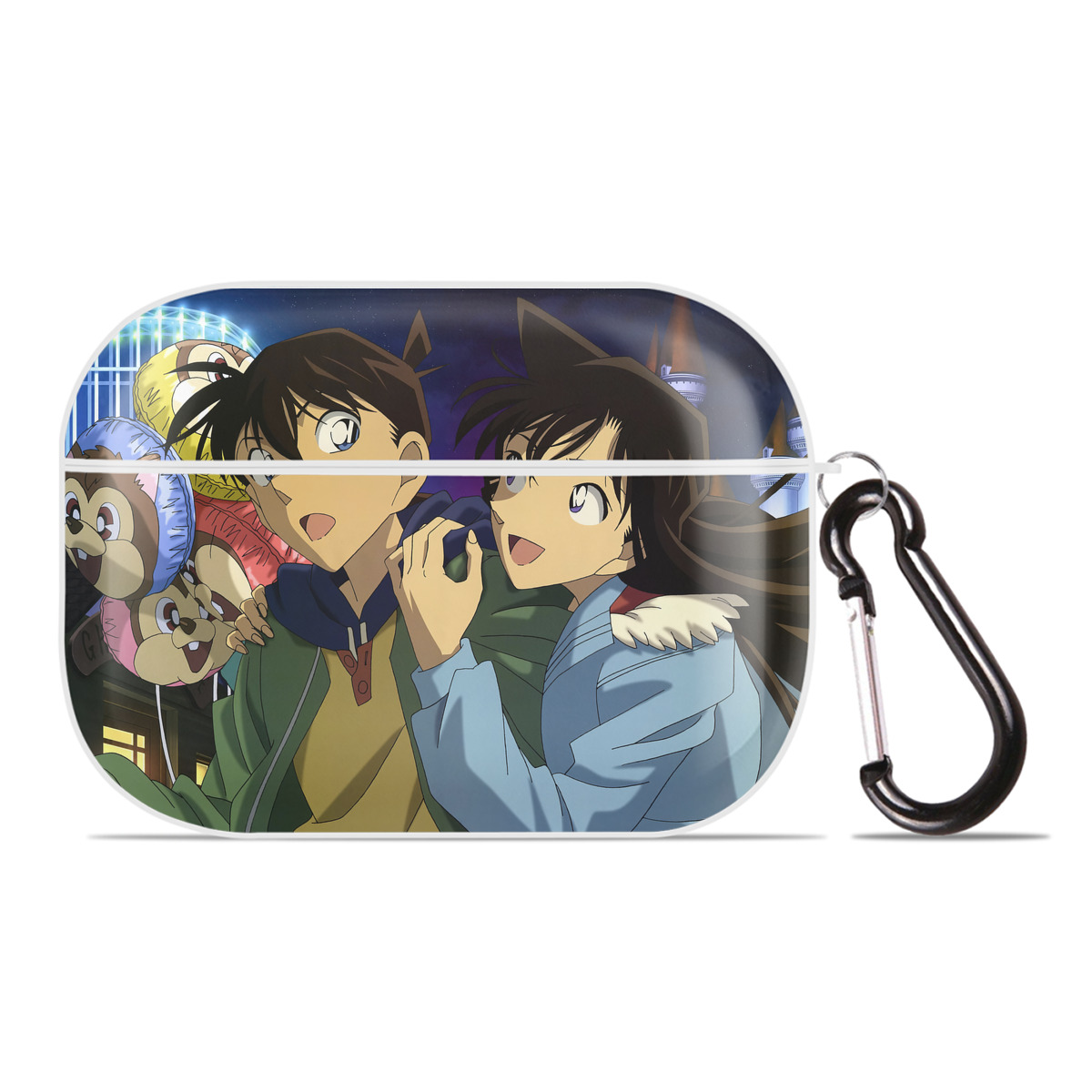 （画像用） 名探偵コナン Detective Conan 【AirPods Pro用】ハードシェル保護ケース 耐衝撃・防指紋・カラビナ付き商品仕様