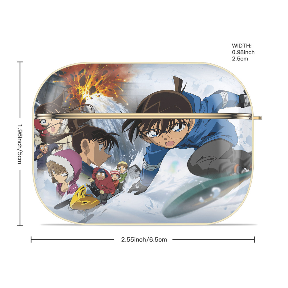 名探偵コナン Detective Conan 【AirPods Pro用】ハードシェル保護ケース｜耐衝撃・防指紋・カラビナ付き商品仕様
