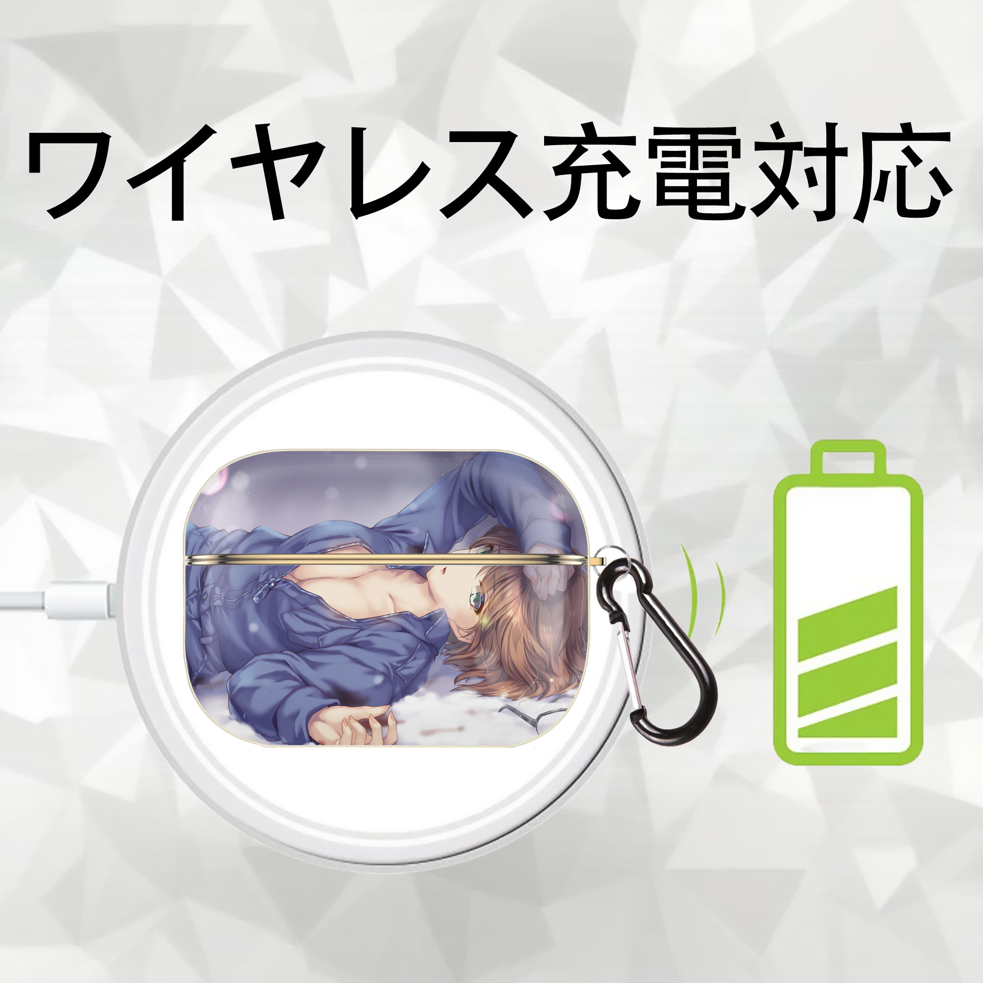 名探偵コナン Detective Conan 【AirPods Pro用】ハードシェル保護ケース｜耐衝撃・防指紋・カラビナ付き商品仕様
