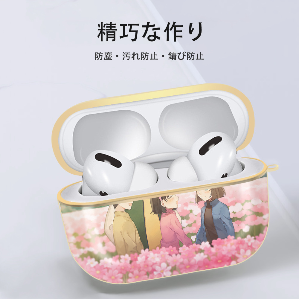 名探偵コナン Detective Conan 【AirPods Pro用】ハードシェル保護ケース｜耐衝撃・防指紋・カラビナ付き商品仕様