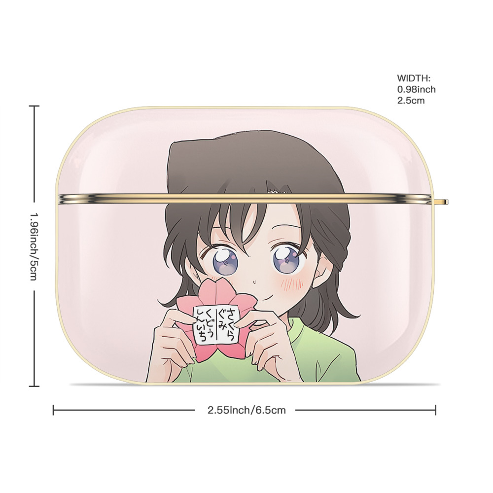 名探偵コナン Detective Conan 【AirPods Pro用】ハードシェル保護ケース｜耐衝撃・防指紋・カラビナ付き商品仕様