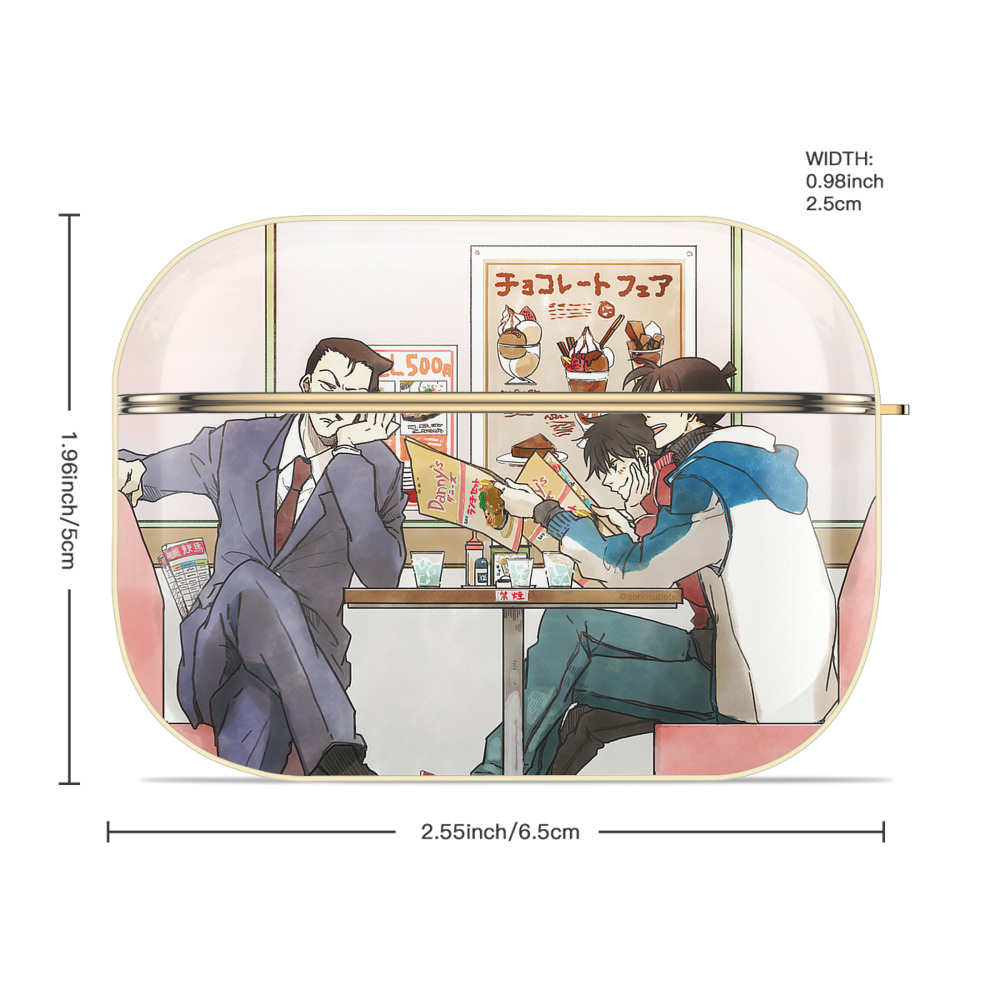 名探偵コナン Detective Conan 【AirPods Pro用】ハードシェル保護ケース｜耐衝撃・防指紋・カラビナ付き商品仕様