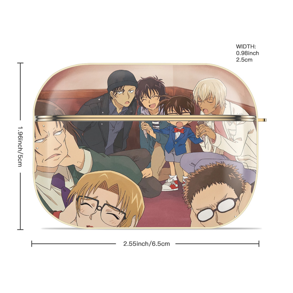 名探偵コナン Detective Conan 【AirPods Pro用】ハードシェル保護ケース｜耐衝撃・防指紋・カラビナ付き商品仕様