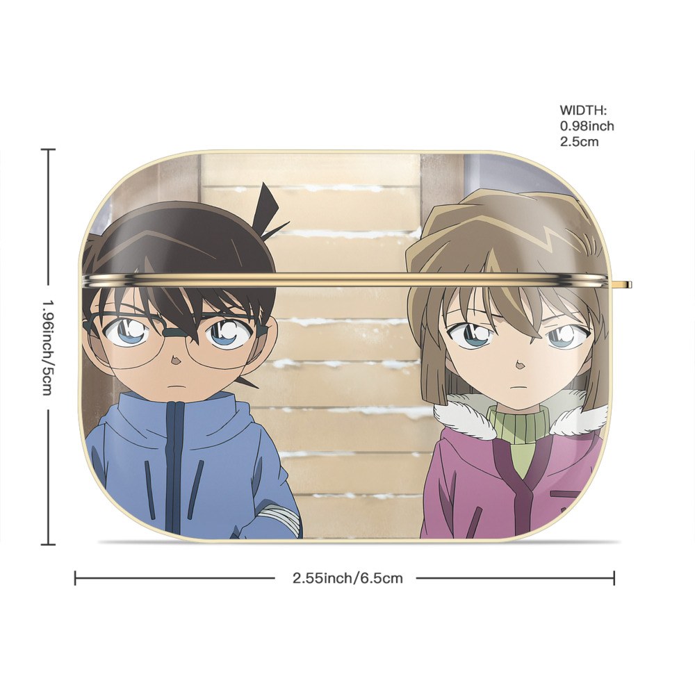 名探偵コナン Detective Conan 【AirPods Pro用】ハードシェル保護ケース｜耐衝撃・防指紋・カラビナ付き商品仕様