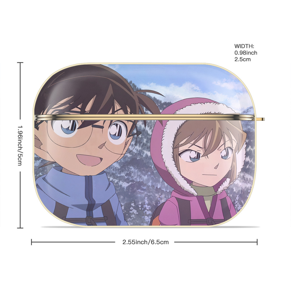 名探偵コナン Detective Conan 【AirPods Pro用】ハードシェル保護ケース｜耐衝撃・防指紋・カラビナ付き商品仕様