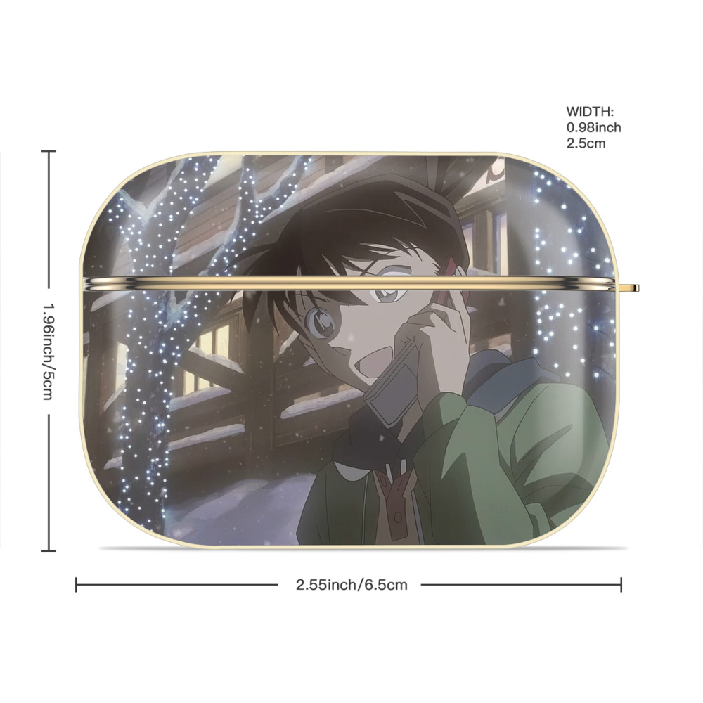 名探偵コナン Detective Conan 【AirPods Pro用】ハードシェル保護ケース｜耐衝撃・防指紋・カラビナ付き商品仕様