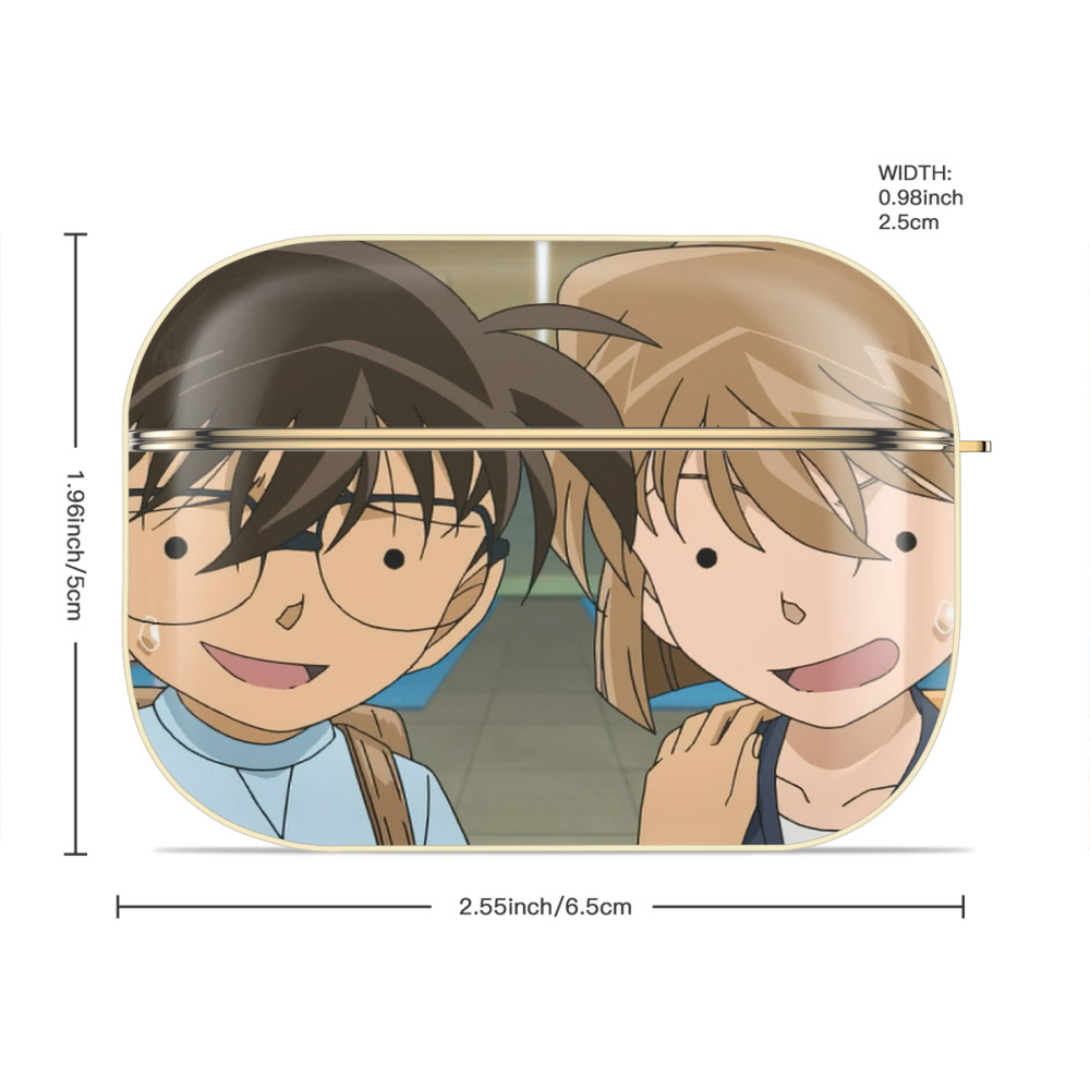 名探偵コナン Detective Conan 【AirPods Pro用】ハードシェル保護ケース｜耐衝撃・防指紋・カラビナ付き商品仕様
