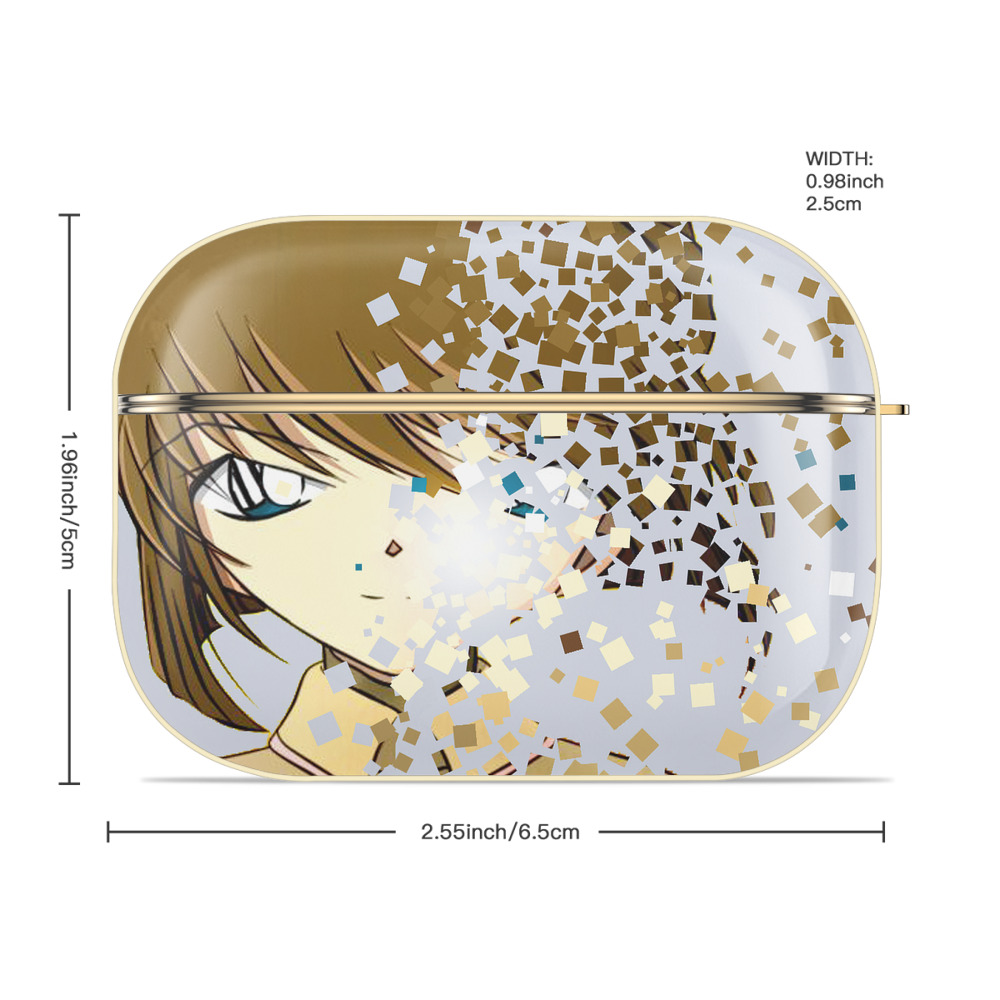名探偵コナン Detective Conan 【AirPods Pro用】ハードシェル保護ケース｜耐衝撃・防指紋・カラビナ付き商品仕様