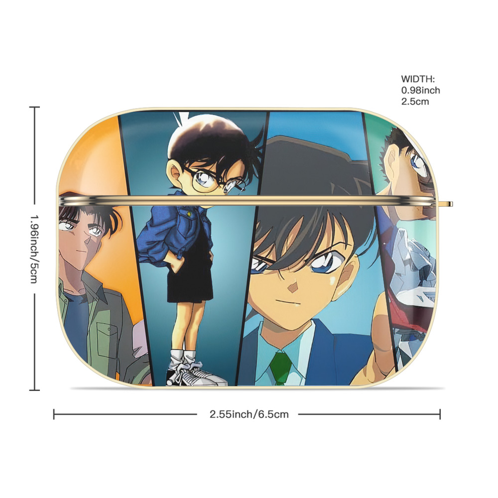 名探偵コナン Detective Conan 【AirPods Pro用】ハードシェル保護ケース｜耐衝撃・防指紋・カラビナ付き商品仕様