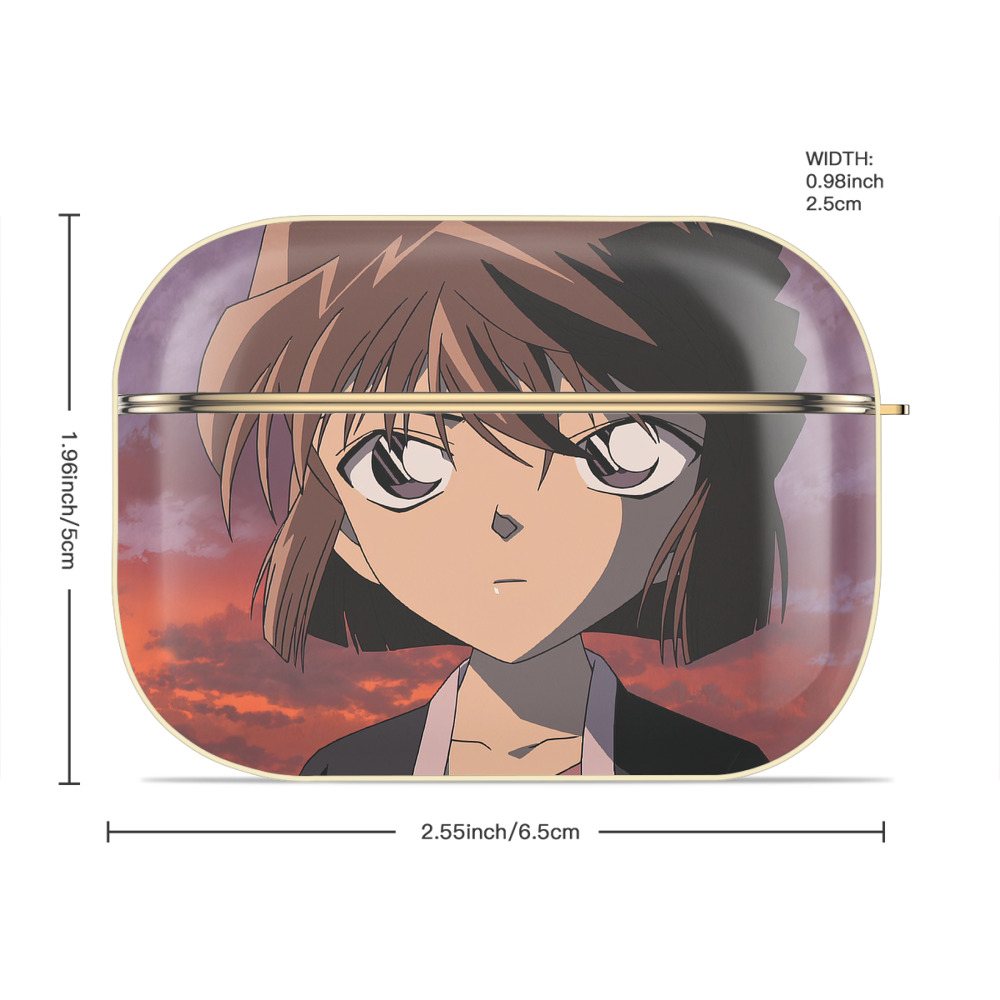 名探偵コナン Detective Conan 【AirPods Pro用】ハードシェル保護ケース｜耐衝撃・防指紋・カラビナ付き商品仕様