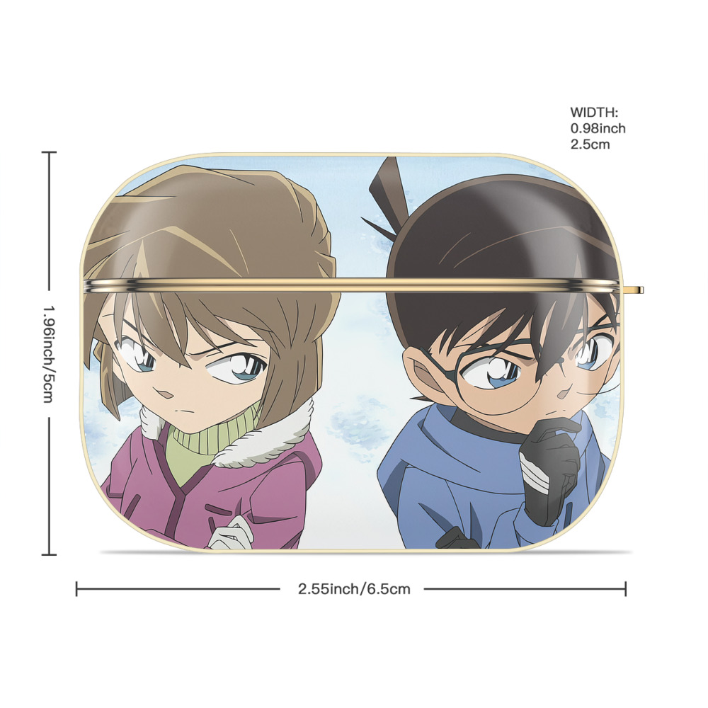 名探偵コナン Detective Conan 【AirPods Pro用】ハードシェル保護ケース｜耐衝撃・防指紋・カラビナ付き商品仕様