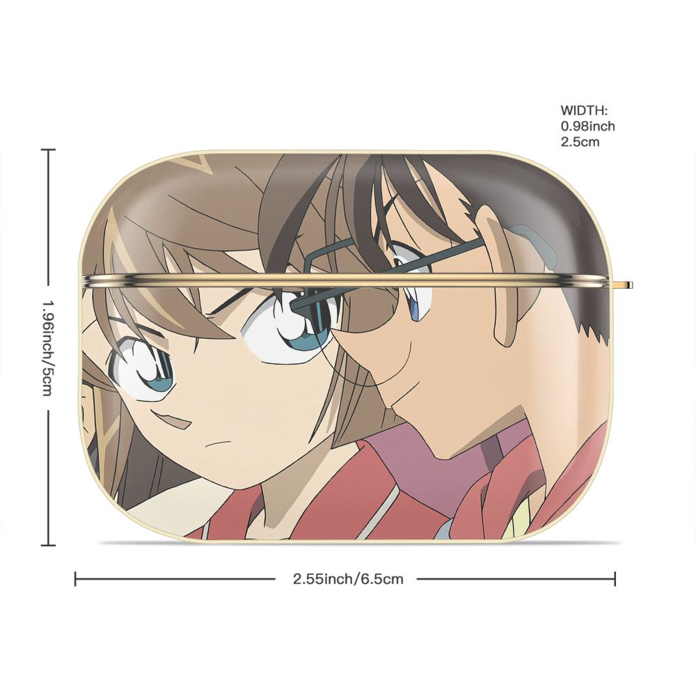 名探偵コナン Detective Conan 【AirPods Pro用】ハードシェル保護ケース｜耐衝撃・防指紋・カラビナ付き商品仕様