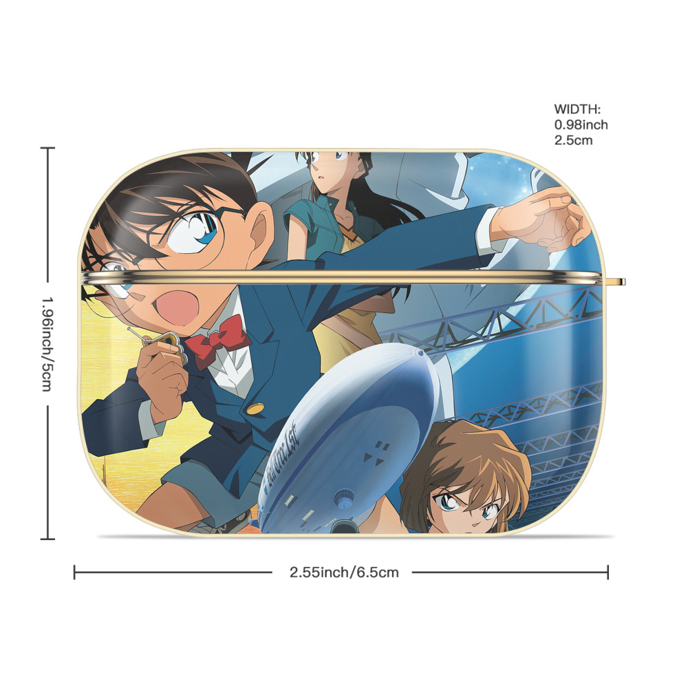 名探偵コナン Detective Conan 【AirPods Pro用】ハードシェル保護ケース｜耐衝撃・防指紋・カラビナ付き商品仕様