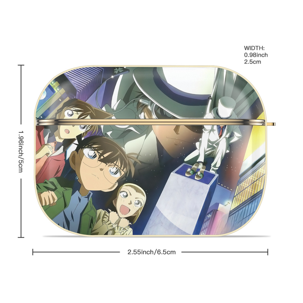 名探偵コナン Detective Conan 【AirPods Pro用】ハードシェル保護ケース｜耐衝撃・防指紋・カラビナ付き商品仕様
