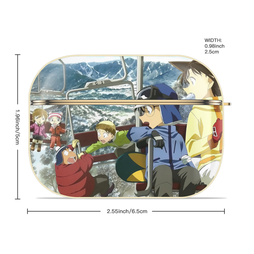 名探偵コナン Detective Conan 【AirPods Pro用】ハードシェル保護ケース｜耐衝撃・防指紋・カラビナ付き商品仕様