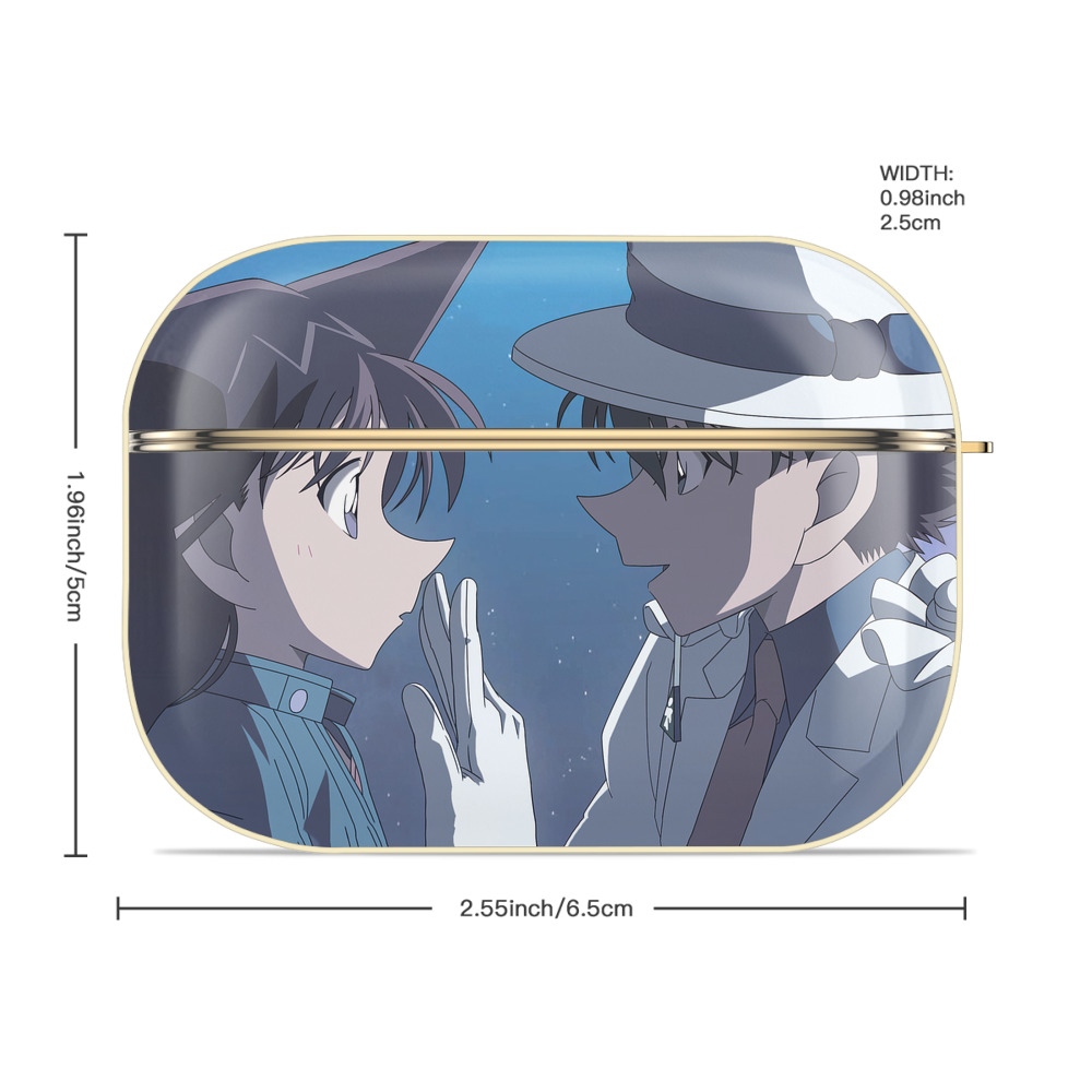 名探偵コナン Detective Conan 【AirPods Pro用】ハードシェル保護ケース｜耐衝撃・防指紋・カラビナ付き商品仕様