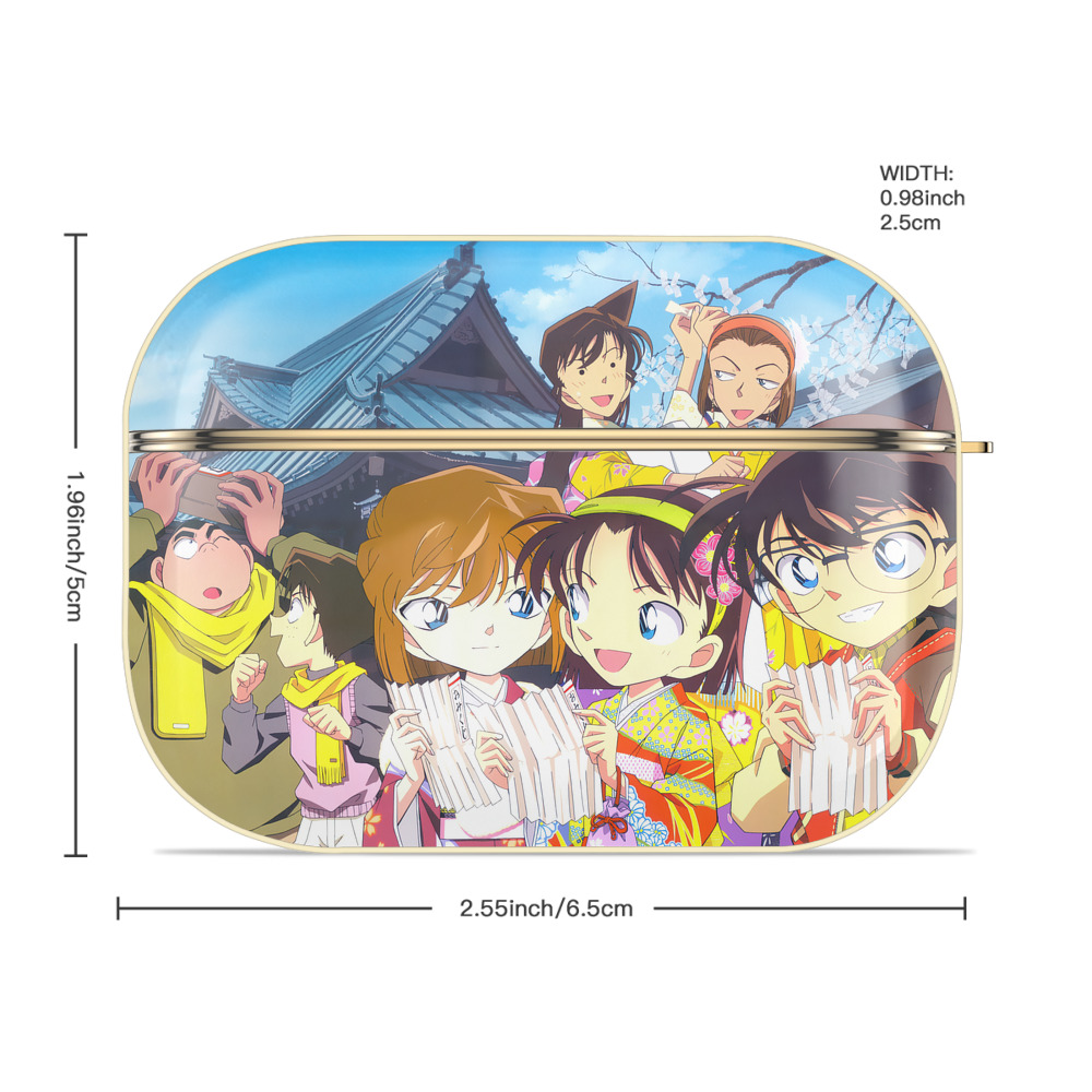 名探偵コナン Detective Conan 【AirPods Pro用】ハードシェル保護ケース｜耐衝撃・防指紋・カラビナ付き商品仕様