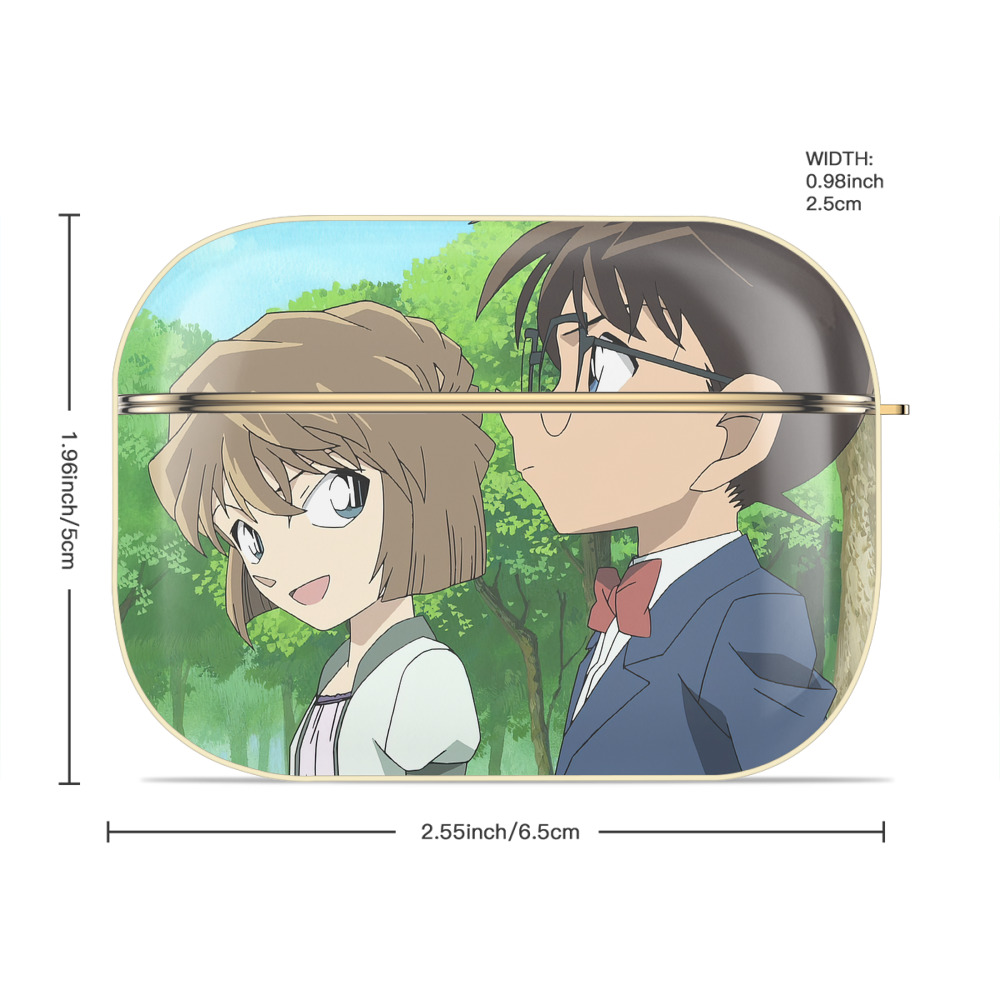 名探偵コナン Detective Conan 【AirPods Pro用】ハードシェル保護ケース｜耐衝撃・防指紋・カラビナ付き商品仕様