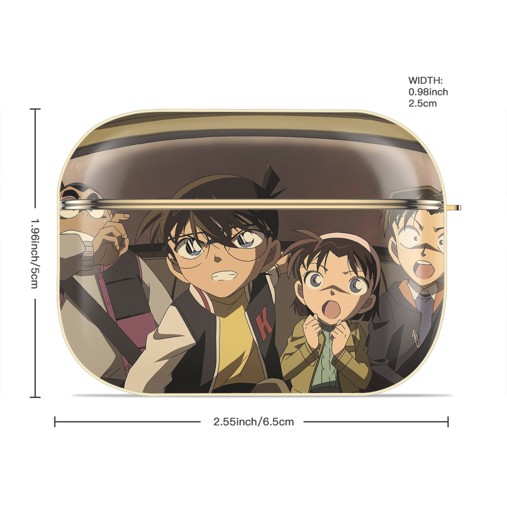 名探偵コナン Detective Conan 【AirPods Pro用】ハードシェル保護ケース｜耐衝撃・防指紋・カラビナ付き商品仕様