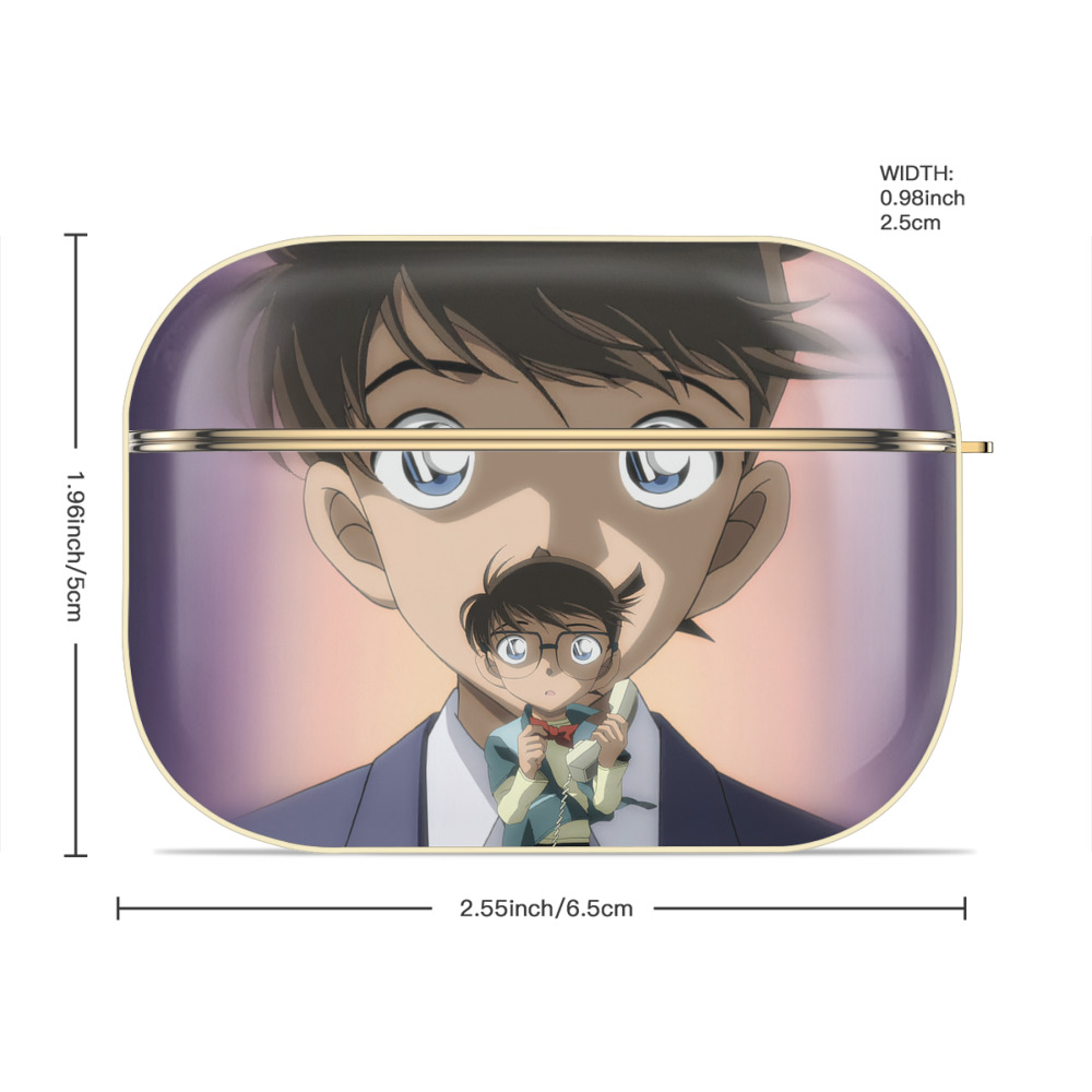 名探偵コナン Detective Conan 【AirPods Pro用】ハードシェル保護ケース｜耐衝撃・防指紋・カラビナ付き商品仕様
