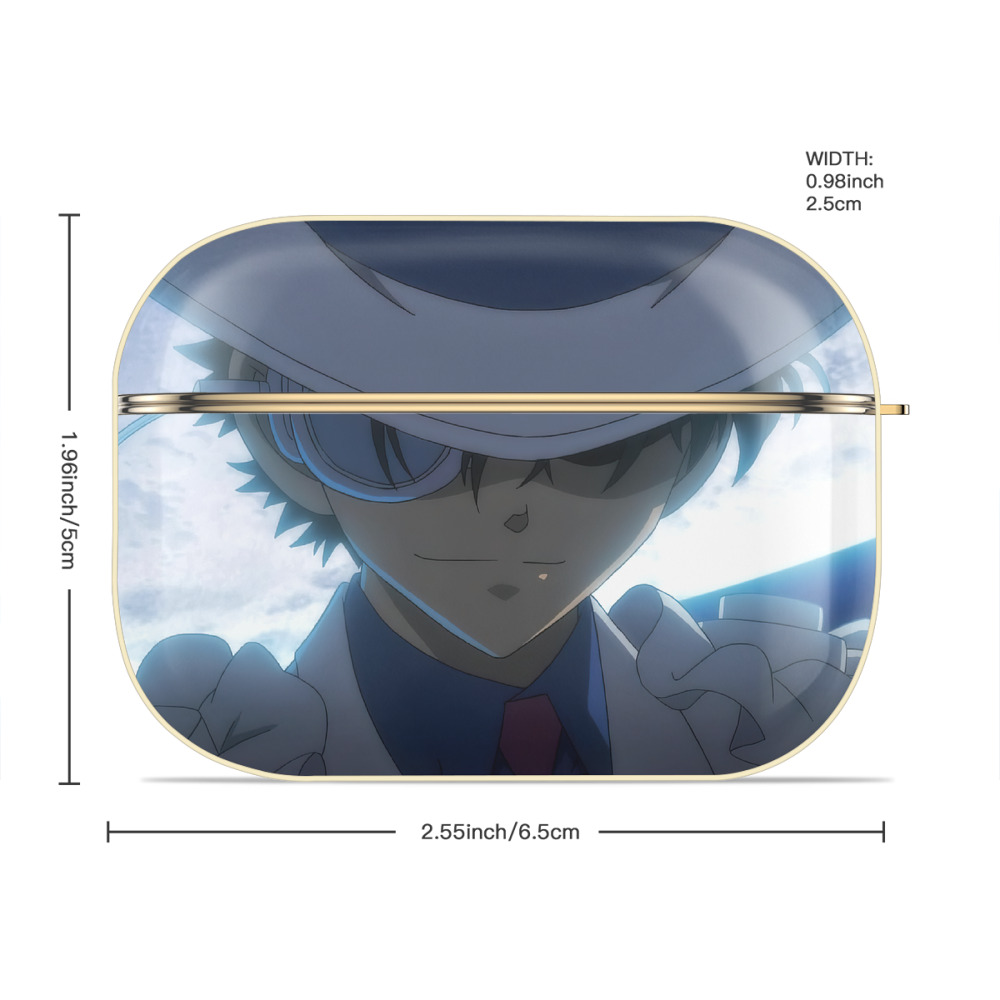 名探偵コナン Detective Conan 【AirPods Pro用】ハードシェル保護ケース｜耐衝撃・防指紋・カラビナ付き商品仕様