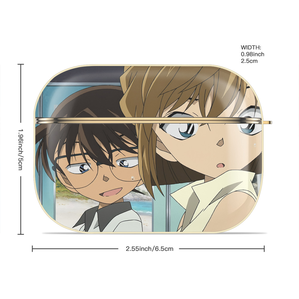 名探偵コナン Detective Conan 【AirPods Pro用】ハードシェル保護ケース｜耐衝撃・防指紋・カラビナ付き商品仕様