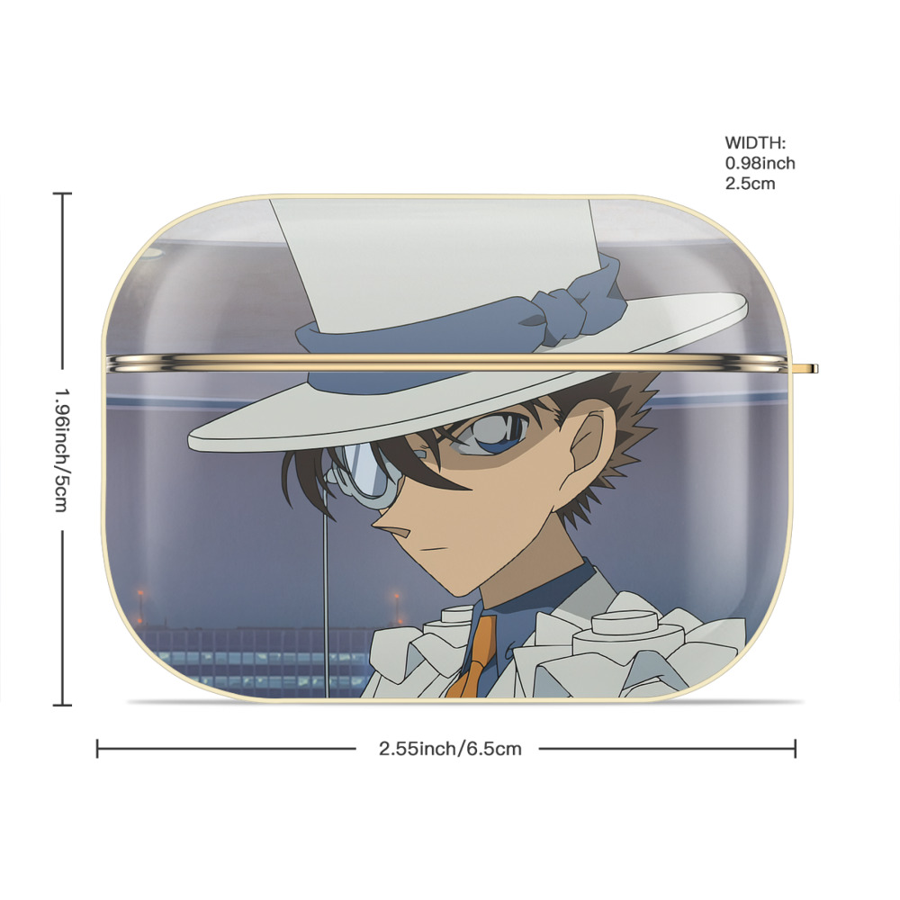 名探偵コナン Detective Conan 【AirPods Pro用】ハードシェル保護ケース｜耐衝撃・防指紋・カラビナ付き商品仕様