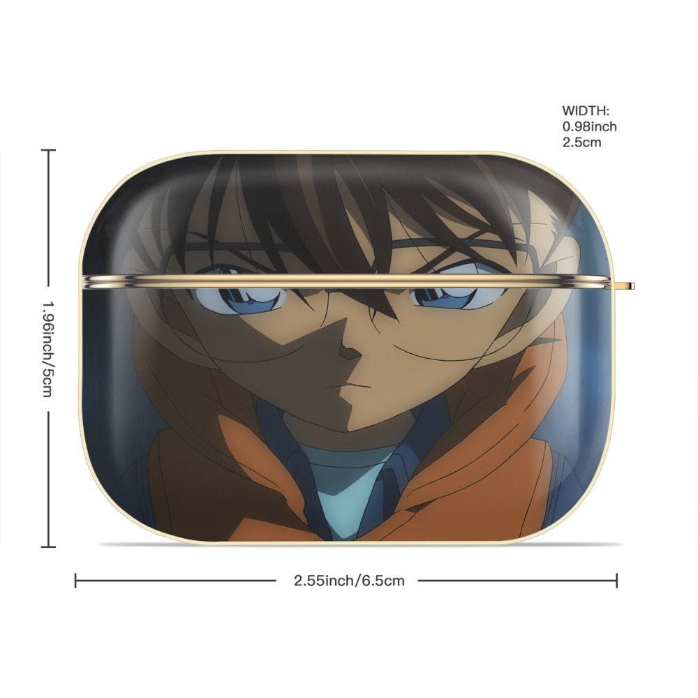 名探偵コナン Detective Conan 【AirPods Pro用】ハードシェル保護ケース｜耐衝撃・防指紋・カラビナ付き商品仕様