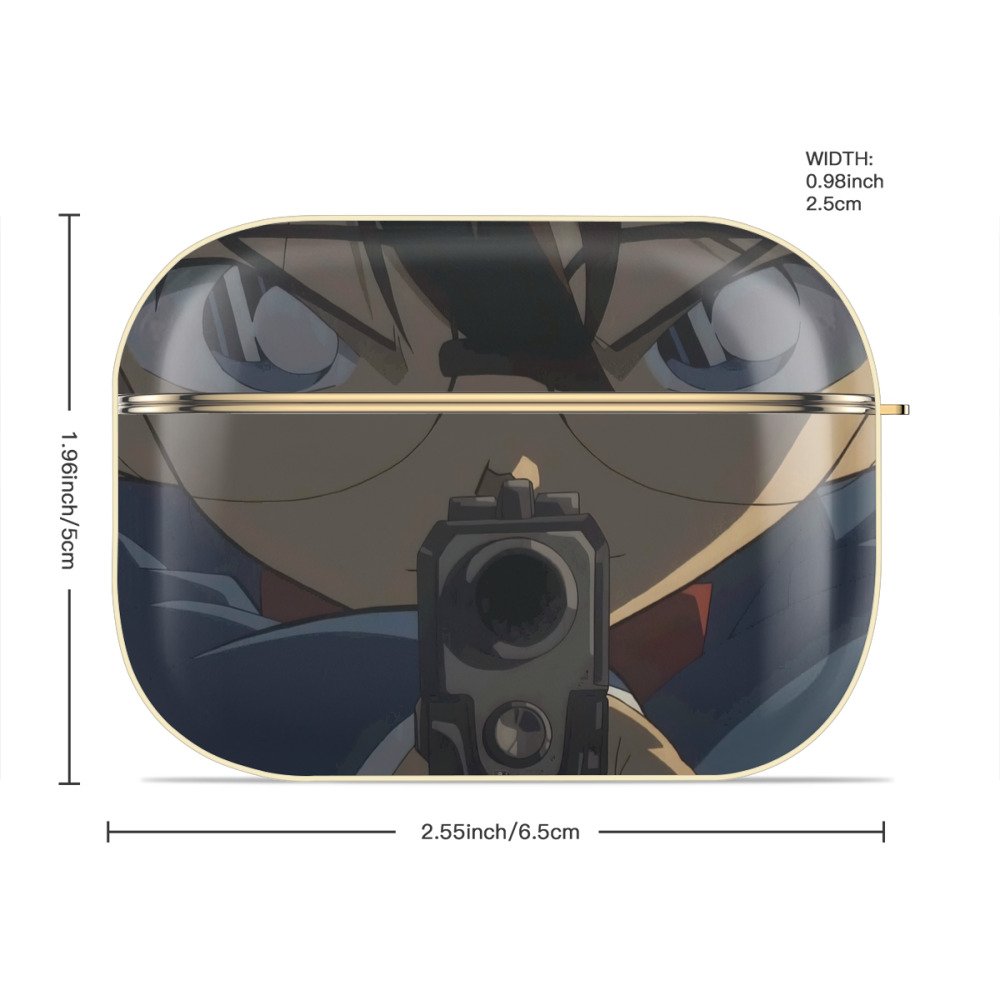 名探偵コナン Detective Conan 【AirPods Pro用】ハードシェル保護ケース｜耐衝撃・防指紋・カラビナ付き商品仕様