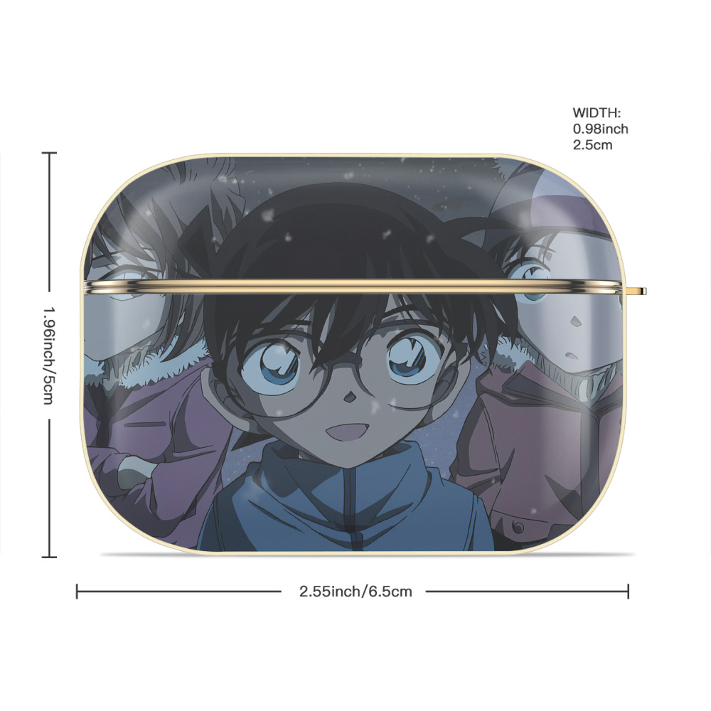 名探偵コナン Detective Conan 【AirPods Pro用】ハードシェル保護ケース｜耐衝撃・防指紋・カラビナ付き商品仕様