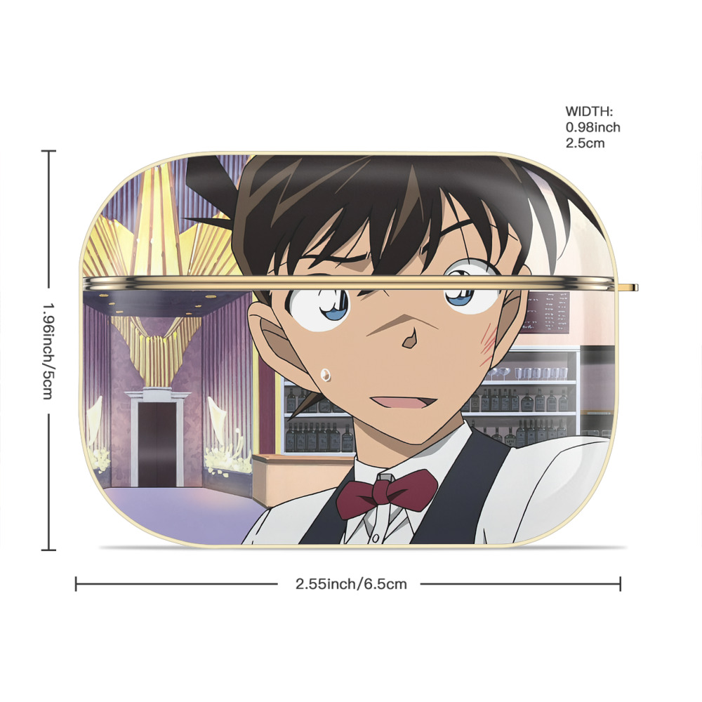 名探偵コナン Detective Conan 【AirPods Pro用】ハードシェル保護ケース｜耐衝撃・防指紋・カラビナ付き商品仕様