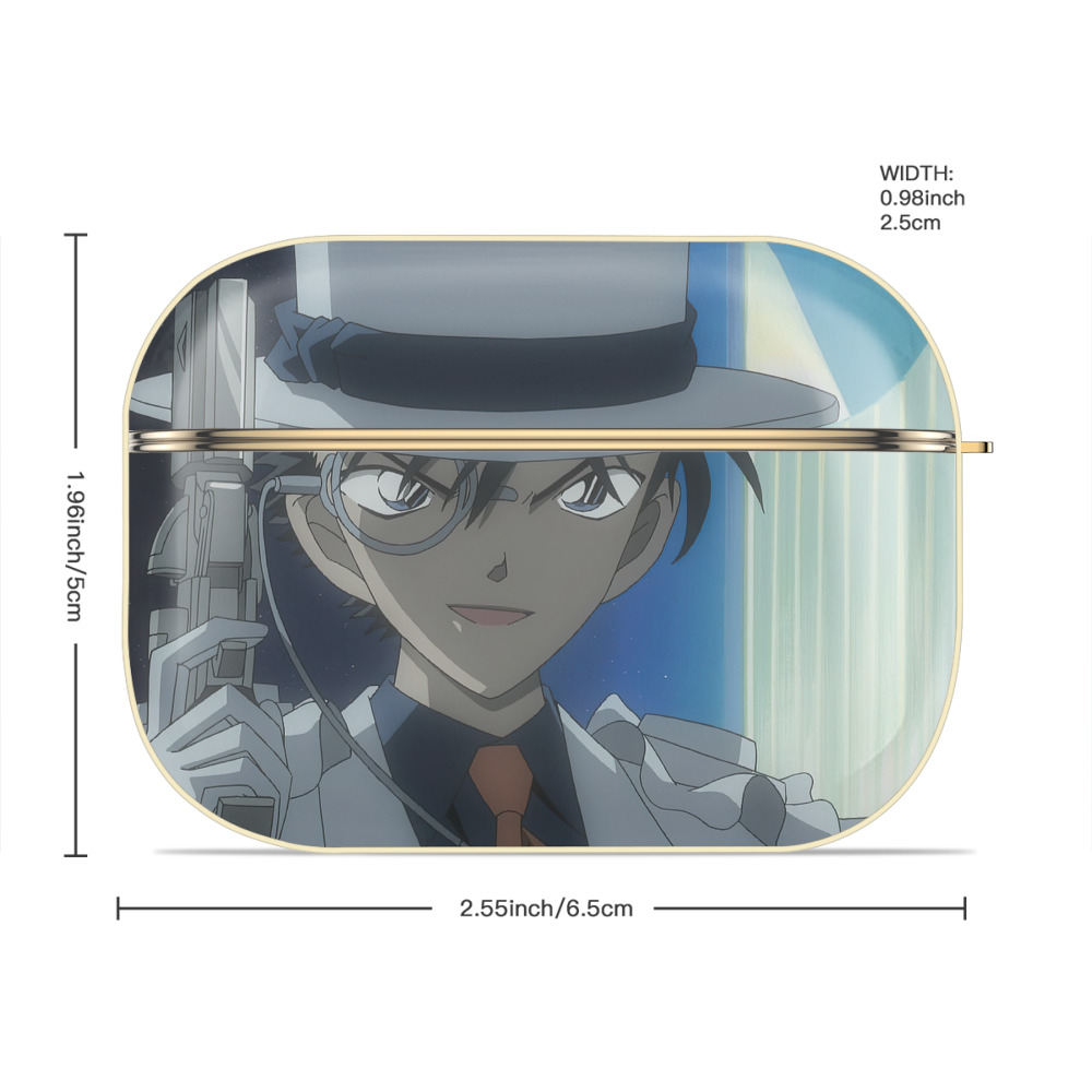 名探偵コナン Detective Conan 【AirPods Pro用】ハードシェル保護ケース｜耐衝撃・防指紋・カラビナ付き商品仕様