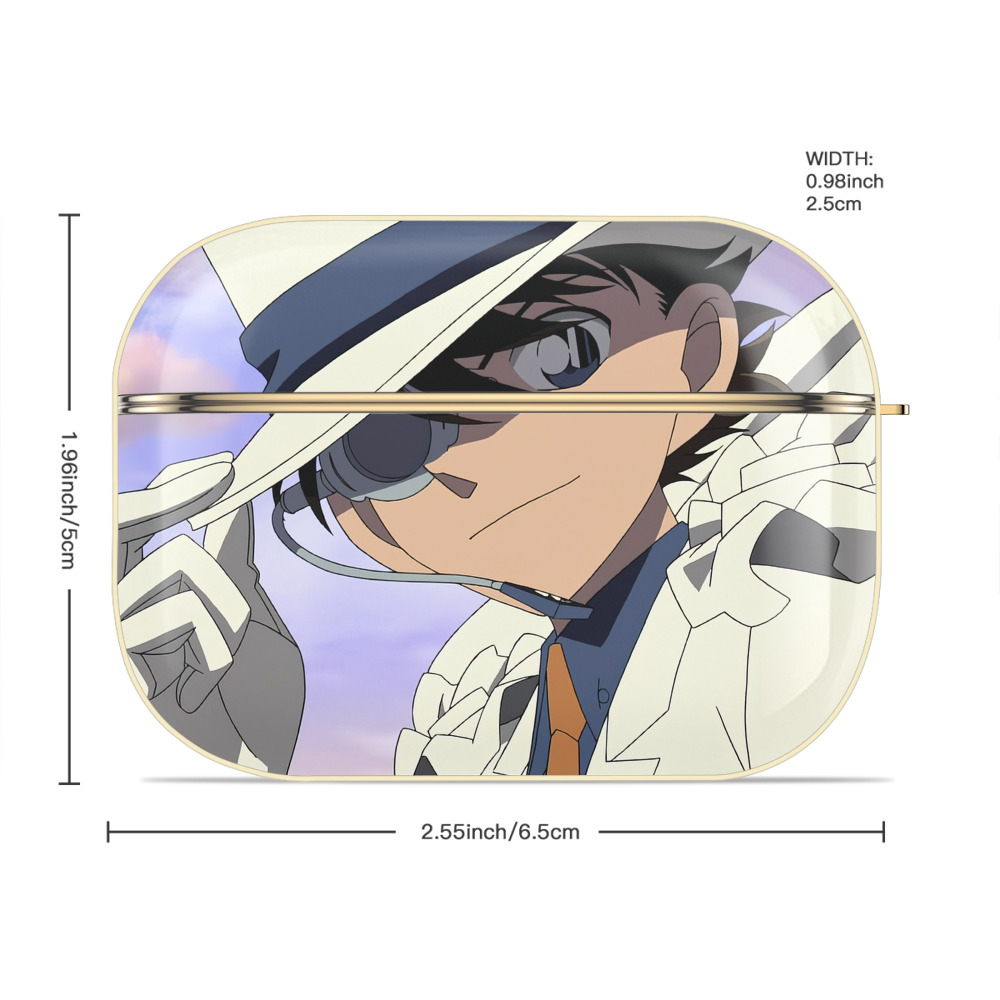 名探偵コナン Detective Conan 【AirPods Pro用】ハードシェル保護ケース｜耐衝撃・防指紋・カラビナ付き商品仕様