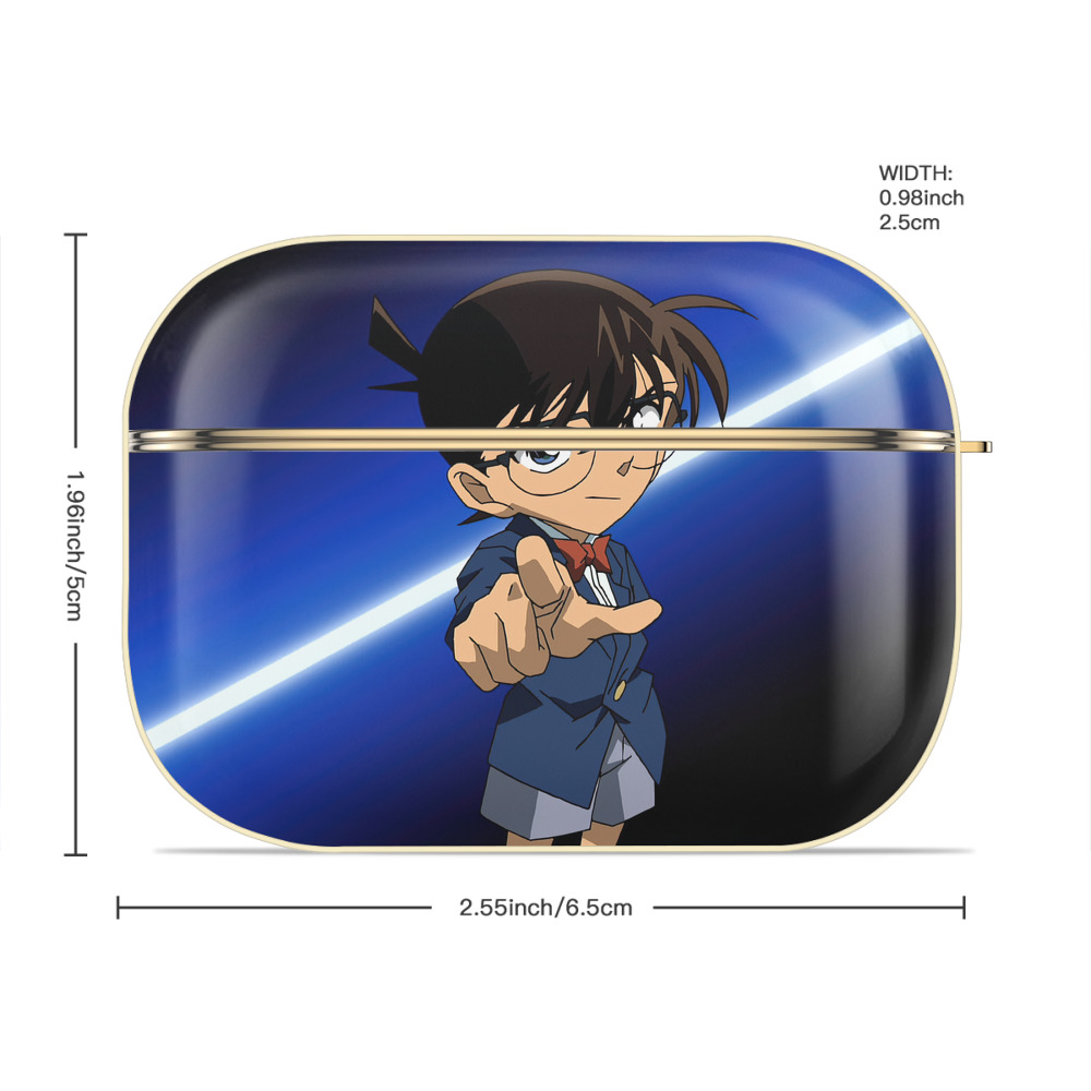 名探偵コナン Detective Conan 【AirPods Pro用】ハードシェル保護ケース｜耐衝撃・防指紋・カラビナ付き商品仕様