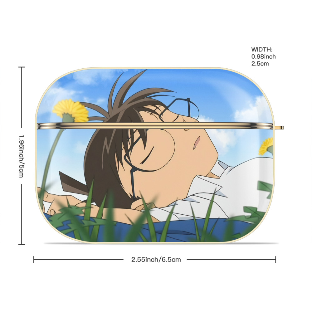 名探偵コナン Detective Conan 【AirPods Pro用】ハードシェル保護ケース｜耐衝撃・防指紋・カラビナ付き商品仕様