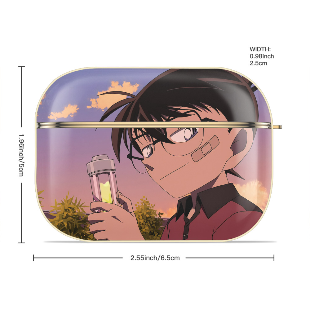 名探偵コナン Detective Conan 【AirPods Pro用】ハードシェル保護ケース｜耐衝撃・防指紋・カラビナ付き商品仕様