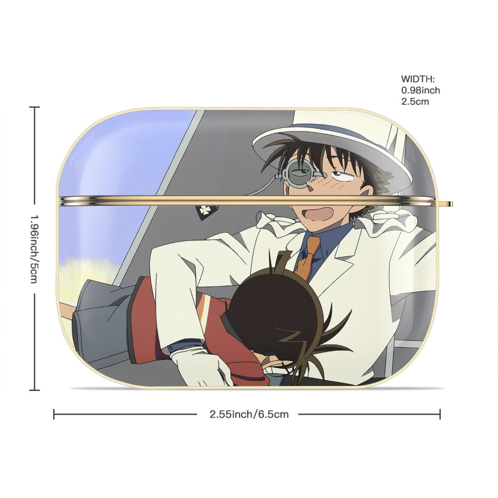 名探偵コナン Detective Conan 【AirPods Pro用】ハードシェル保護ケース｜耐衝撃・防指紋・カラビナ付き商品仕様