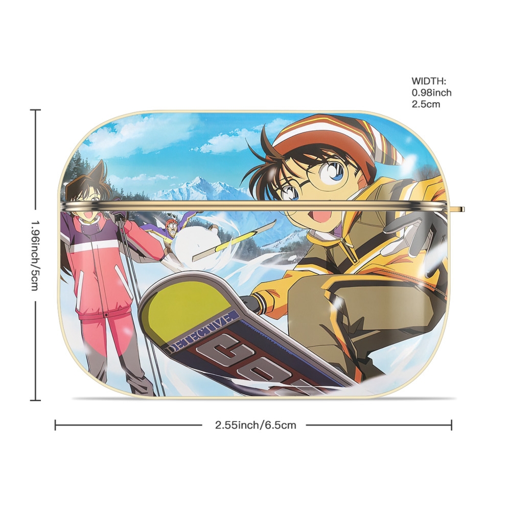 名探偵コナン Detective Conan 【AirPods Pro用】ハードシェル保護ケース｜耐衝撃・防指紋・カラビナ付き商品仕様