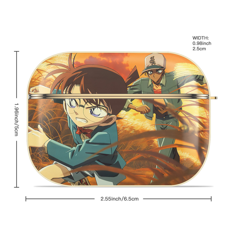名探偵コナン Detective Conan 【AirPods Pro用】ハードシェル保護ケース｜耐衝撃・防指紋・カラビナ付き商品仕様
