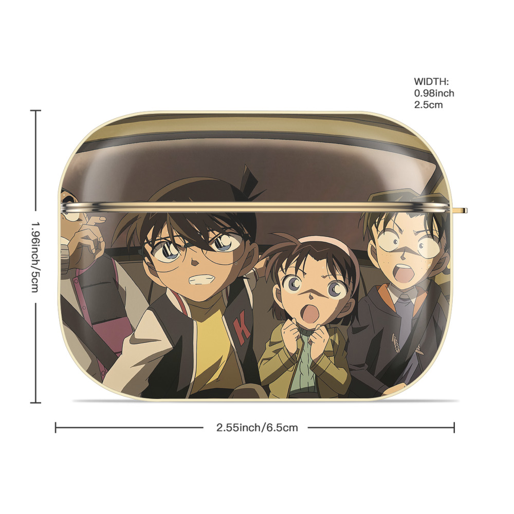 名探偵コナン Detective Conan 【AirPods Pro用】ハードシェル保護ケース｜耐衝撃・防指紋・カラビナ付き商品仕様